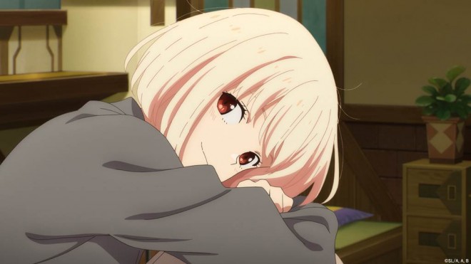 A preview still from Lycoris Recoil: Friends are thieves of time